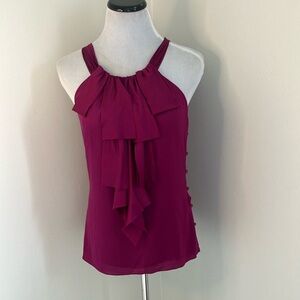 Milly of New York fuchsia silk blend blouse